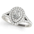 Halo Pear-Shape Diamond