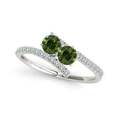 I Love Us™  Two-Stone Ring 1ct ct tw Diamonds 14K White Gold  "My Best friend is My true love™", RINGS, JewelMORE.com  - JewelMORE.com