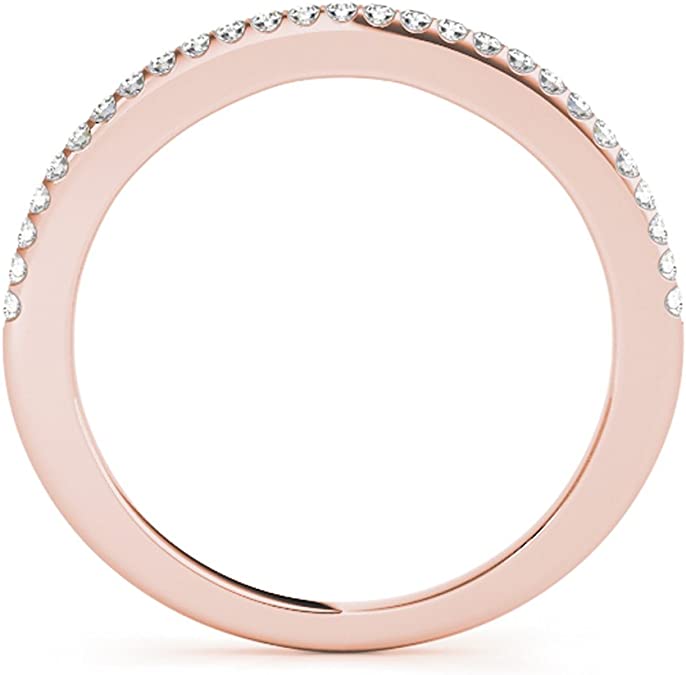 Halo Round Diamond Antique Wedding Band