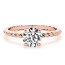 White Gold Diamond Solitaire Engagement Ring 