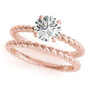 White Gold Diamond Solitaire Engagement Ring 