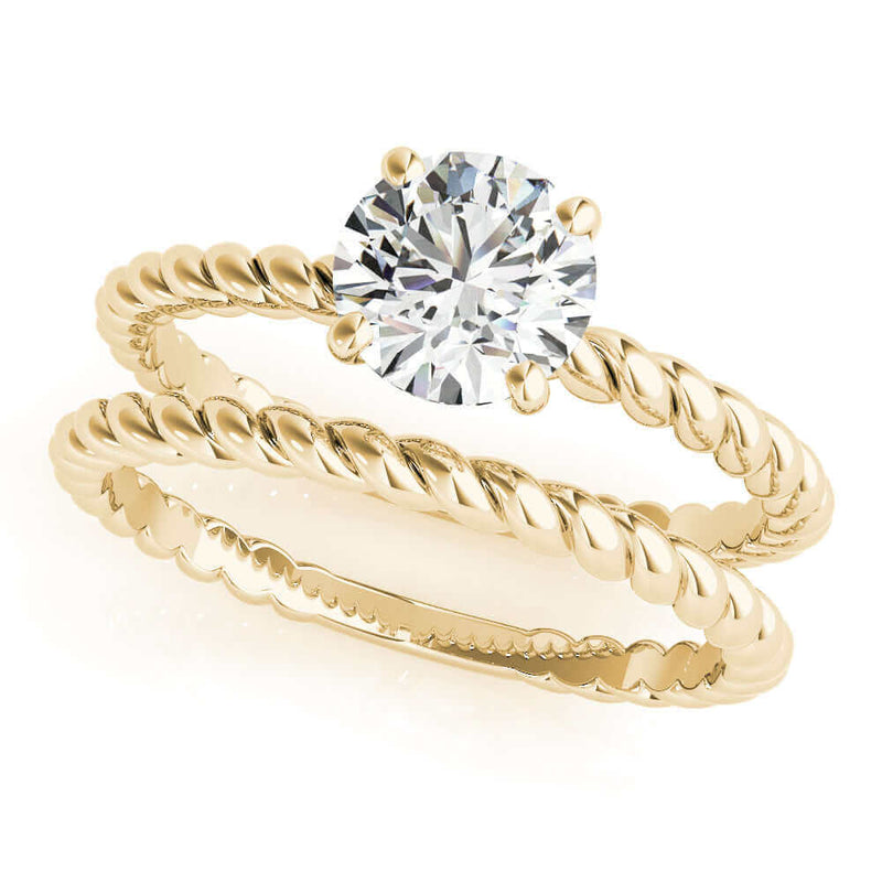 White Gold Diamond Solitaire Engagement Ring 