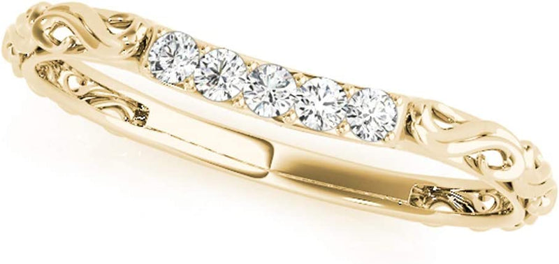 Curved Elegant Design Diamond- weeding diamond