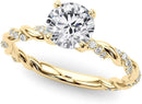1/2ct.tw Twisting Infinity Gold and Diamond