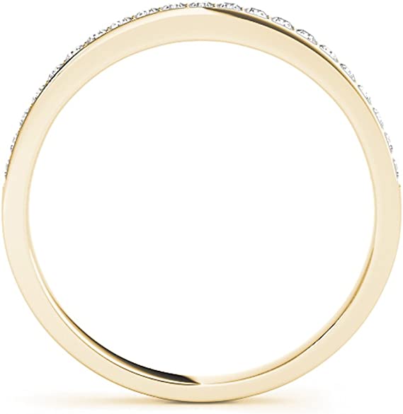 Halo Round Diamond Antique Wedding Band 