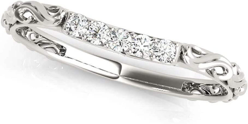 Curved Elegant Design Diamond- weeding diamond