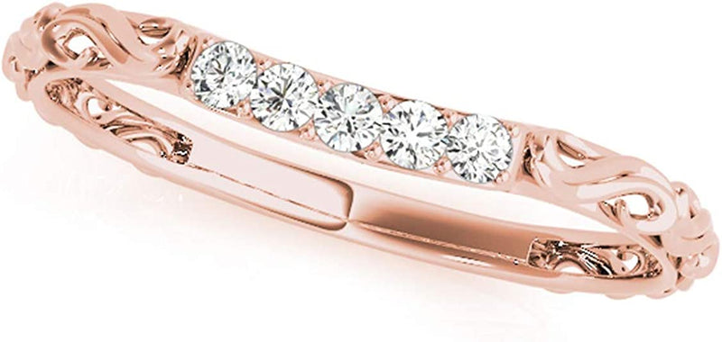 Curved Elegant Design Diamond- weeding diamond