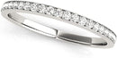 Halo Round Diamond Antique Wedding Band 