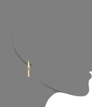 Classic Shiny Polished Round Hoop Earrings