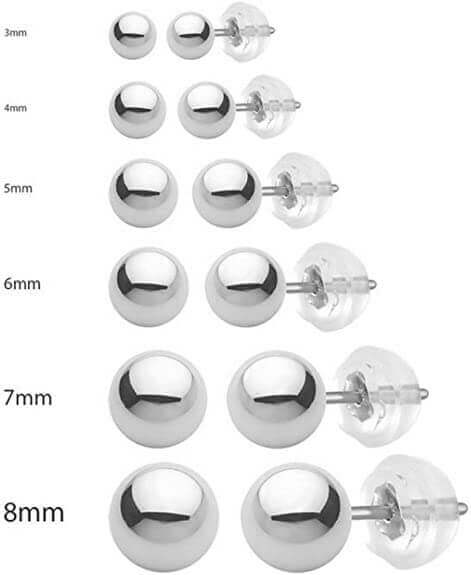 Ball Earrings High Polished