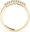 Five Stone Diamond Wedding Band 