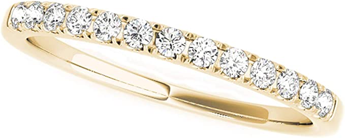 1/5 cttw Pave Diamond Anniversary Wedding Stackable Ring Band 
