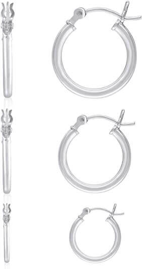 14K Real White Gold