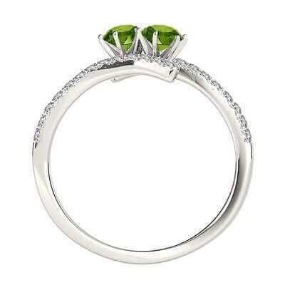 I Love Us™  Two-Stone Ring 3/4ct ct tw Diamonds 14K White Gold  "My Best friend is My true love™", RINGS, JewelMORE.com  - JewelMORE.com