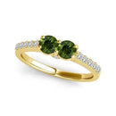 I Love Us™  Two-Stone Ring 1 ct tw Diamonds 14K White Gold  "My Best friend is My true love™", Two Stone RINGS, JewelMORE.com  - JewelMORE.com