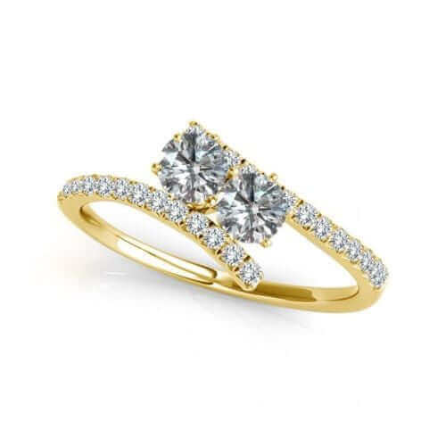 I Love Us Two-Stone Ring