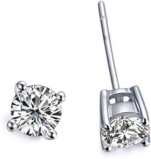 1/5 Carat TW Round Solitaire Diamond Stud Earrings