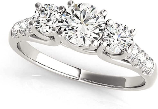 3 stone Engagement Ring