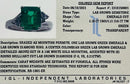2.50 Carats Certified Lab Grown Colombian Emerald & Lab Grown Diamond