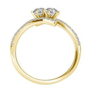 I Love Us Two-Stone Ring