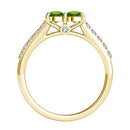 I Love Us™  Two-Stone Ring 3/4 ct tw Diamonds 14K White Gold  "My Best friend is My true love™", Two Stone Ring, JewelMORE.com  - JewelMORE.com