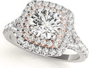 Halo Engagement Ring-HI/I1-I2