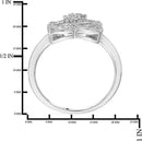 Two Stone Heart to Heart Bond Together Diamond Ring