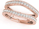 14K Rose Gold Ladies Diamond Ring