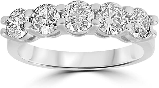 White Gold Round Diamond 