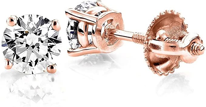 Round Diamond stud