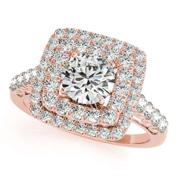 Diamond Double Halo Engagement Ring