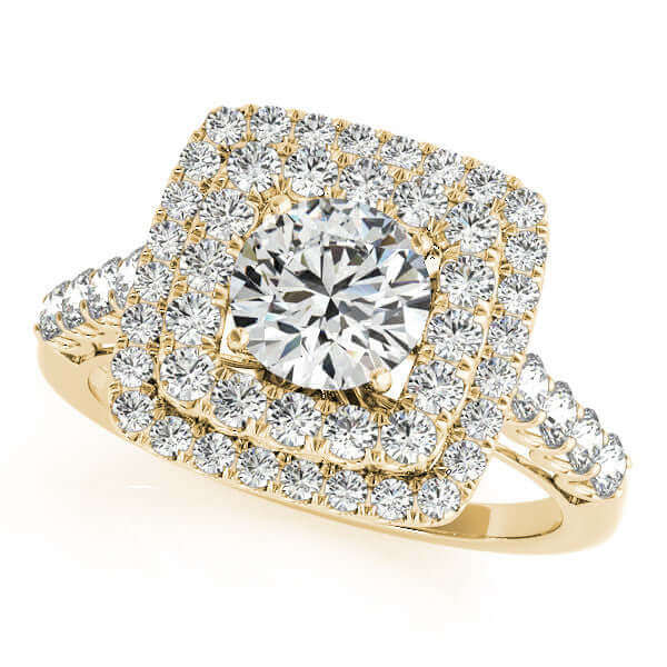Diamond Double Halo Engagement Ring