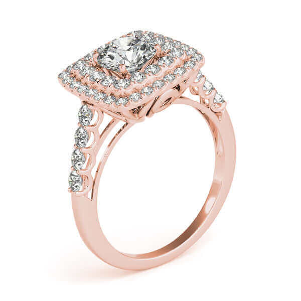 Diamond Double Halo Engagement Ring
