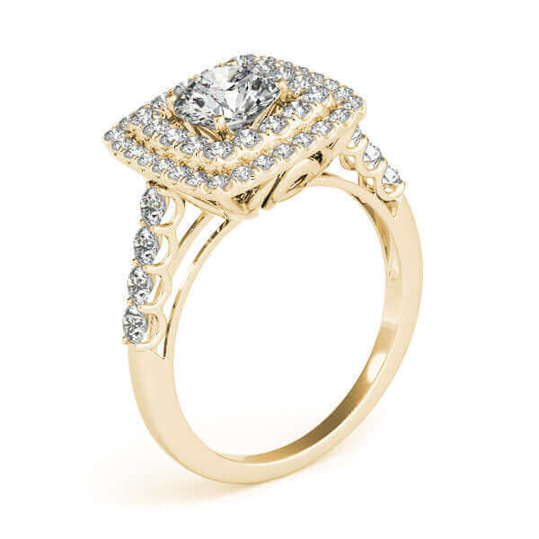 Diamond Double Halo Engagement Ring