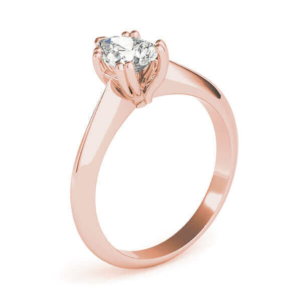 Solitaire Oval Cut Diamond Engagement Ring