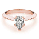 Solitaire Oval Cut Diamond Engagement Ring