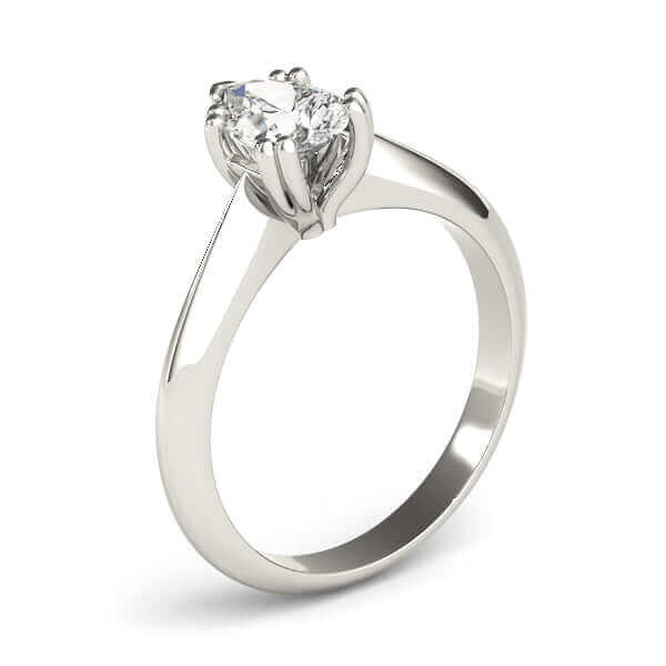 Solitaire Oval Cut Diamond Engagement Ring