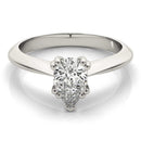 JewelMore 0.5 Carat & 1 Carat Certified 14K Solitaire Oval Cut Diamond Engagement Ring for women (G-H Color, SI-VS Clarity)