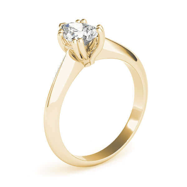 Solitaire Oval Cut Diamond Engagement Ring