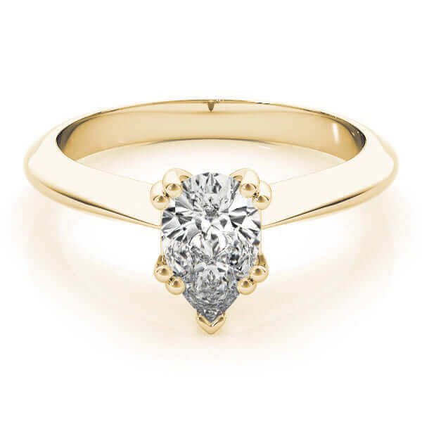 JewelMore 0.5 Carat & 1 Carat Certified 14K Solitaire Oval Cut Diamond Engagement Ring for women (G-H Color, SI-VS Clarity)