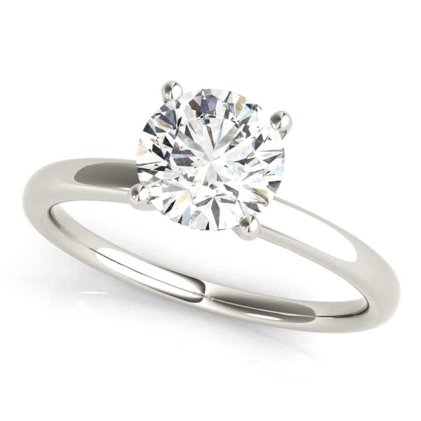 Halo Solitaire Round Cut Diamond Engagement Ring