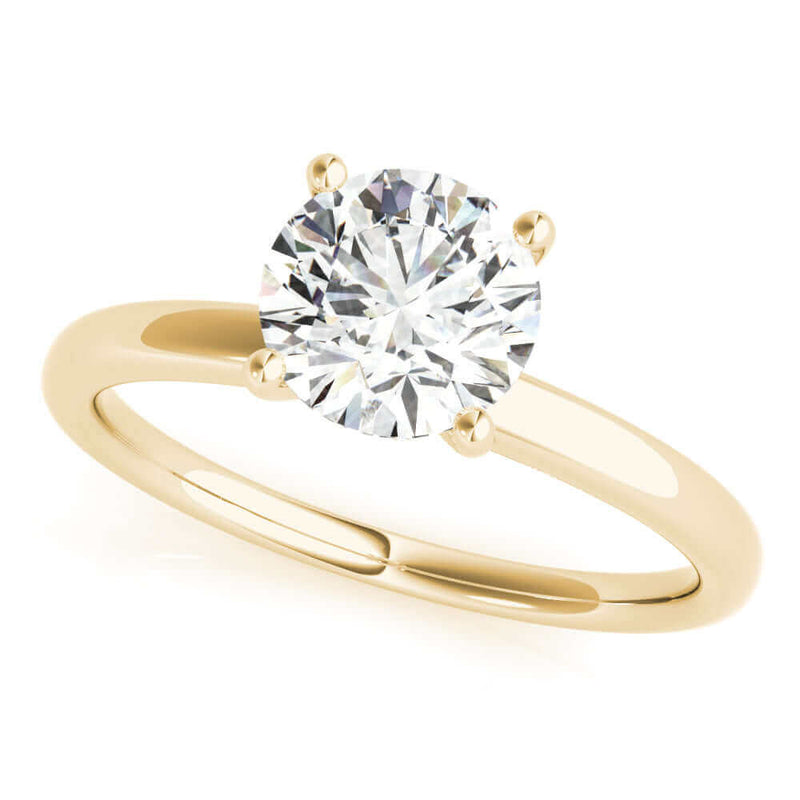 Halo Solitaire Round Cut Diamond Engagement Ring