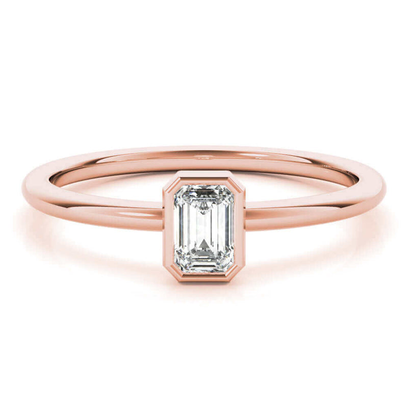 Bezel-Set Solitaire Engagement Ring