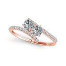 I Love Us Two-Stone Ring