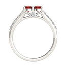 I Love Us™  Two-Stone Ring 3/4 ct tw Diamonds 14K White Gold  "My Best friend is My true love™", Two Stone Ring, JewelMORE.com  - JewelMORE.com