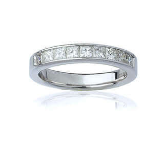 Princess Cut Diamond Wedding Band