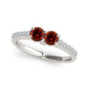 I Love Us™  Two-Stone Ring 1 ct tw Diamonds 14K White Gold  "My Best friend is My true love™", Two Stone RINGS, JewelMORE.com  - JewelMORE.com