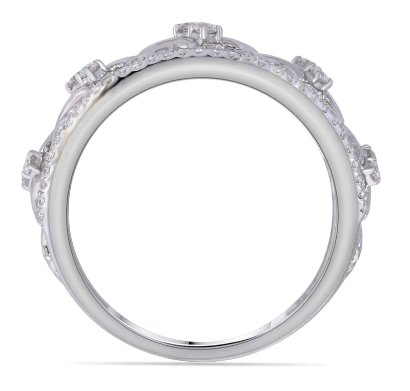 Two Stone Heart to Heart Bond Together Diamond Ring