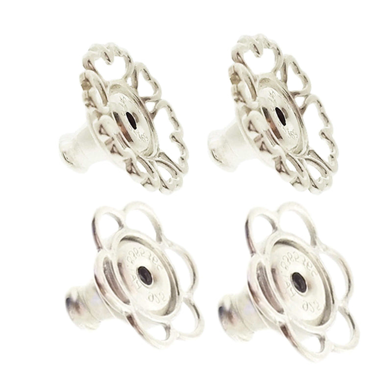World's most secure Patented Replacement Earring Back in .925 Silver, EARRINGS, JewelMORE.com  - JewelMORE.com