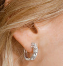 White Diamond Earrings
